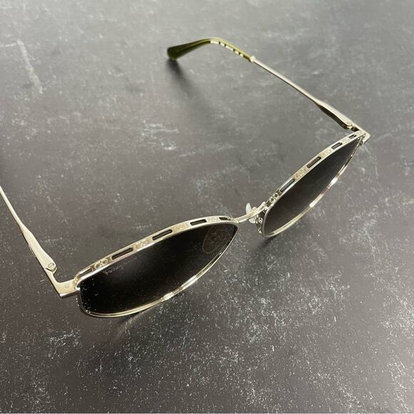 Salvatore Ferragamo SF264S 709 Gold Oval Sunglasses Women’s Sz 60-15-140 main image 9